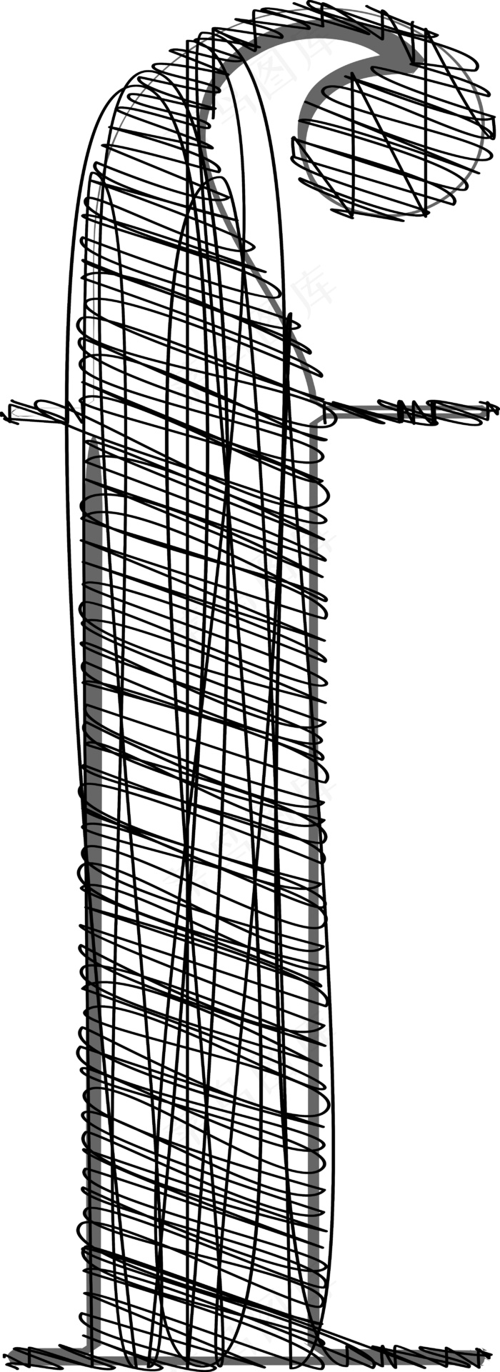 手绘字体插图eps,ai矢量模版下载