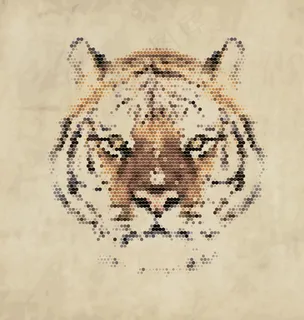 动物头像 老虎图片