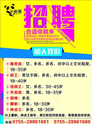 小熊猫招聘图片