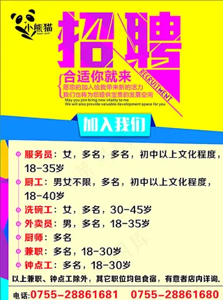 小熊猫招聘图片
