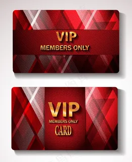 精致的高档会员卡设计矢量素材