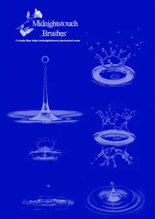 水滴分层素材PSD