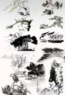 水墨设计元素 水墨设计元素