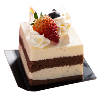 实拍生日奶油蛋糕,免抠元素