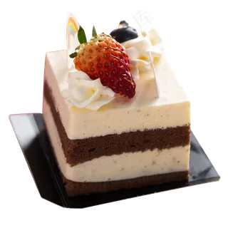 实拍生日奶油蛋糕,免抠元素