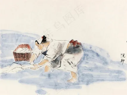 浣纱图片 浣纱图片
