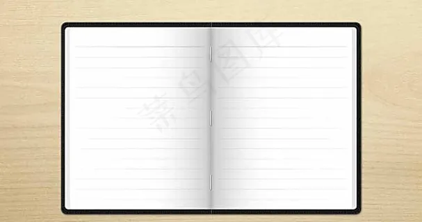 翻开的书本UI素材