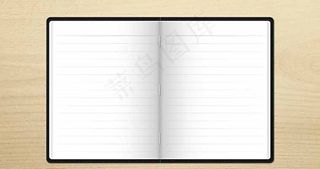 翻开的书本UI素材