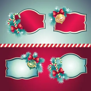 心形圣诞节装饰矢量素材