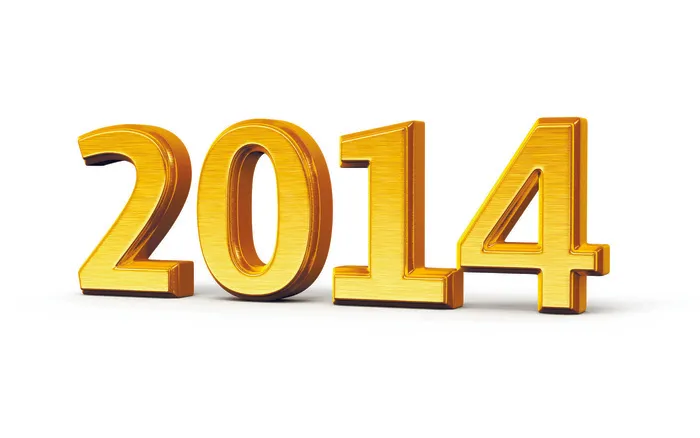 2014黄金立体字