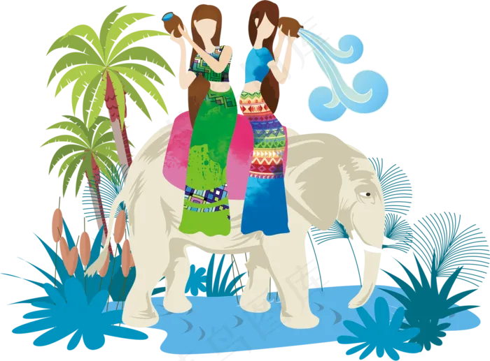 泼水节小报少数民族风俗手抄报电子小...psd模版下载