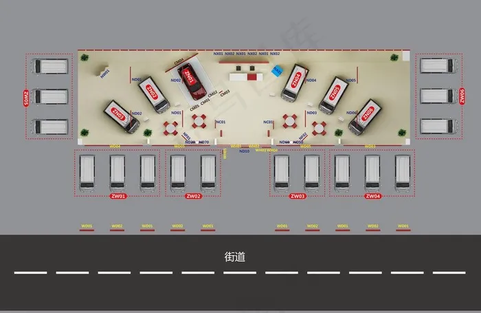 北汽威旺展厅布局图片