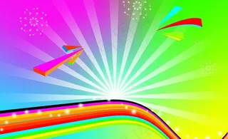 放射状背景 卡通图片