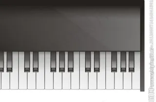 钢琴键图片