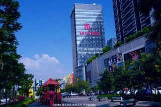 城市建筑 绿化景观图片