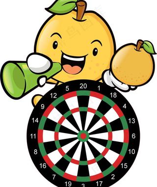 卡通水果飞镖（梨子）图片