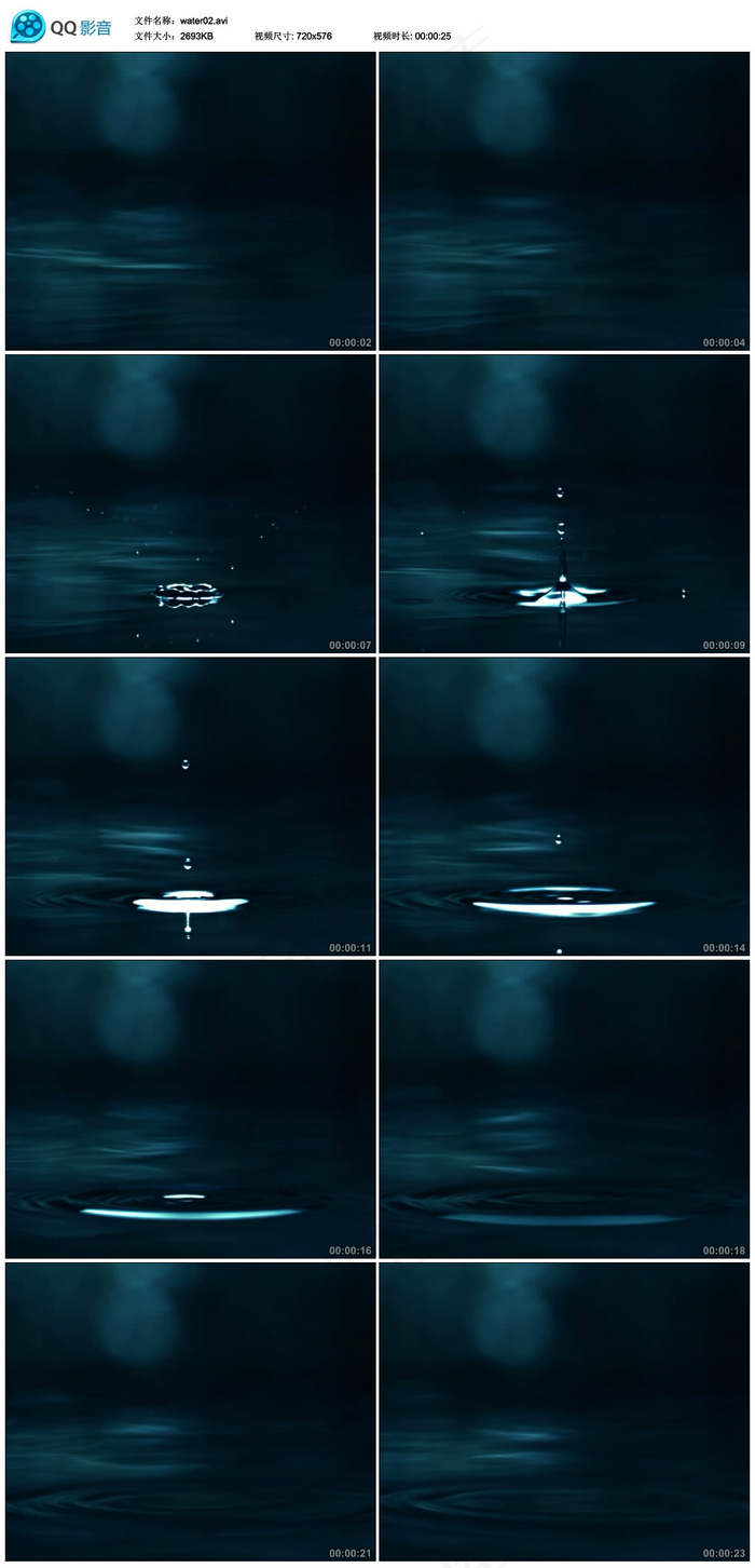 实拍水滴水珠视频素材