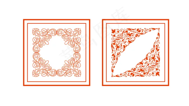 欧式花纹图片cdr矢量模版下载