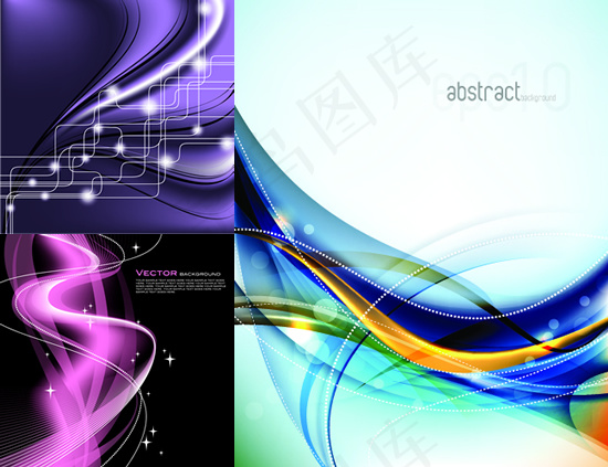 彩色条纹背景设计