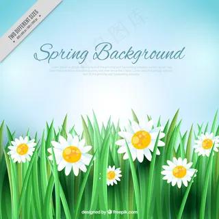 绿色背景矢量图