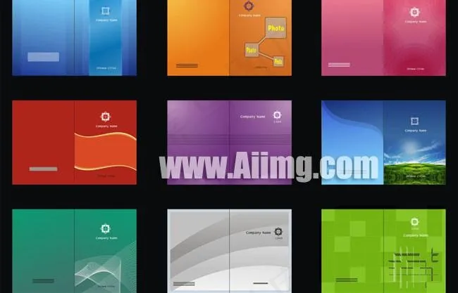 简约风格封面素材cdr矢量模版下载