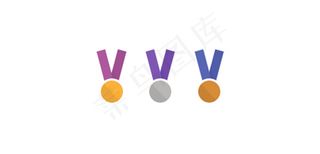 3个简单的金银铜牌奖金属套
