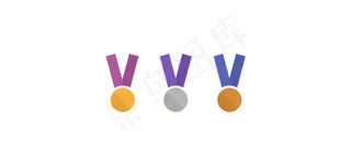 3个简单的金银铜牌奖金属套