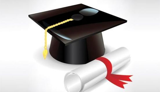 学士帽矢量素材二