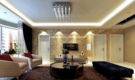 中式客厅装修设计效果图