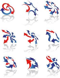 摘要设计元素矢量标志箭头03