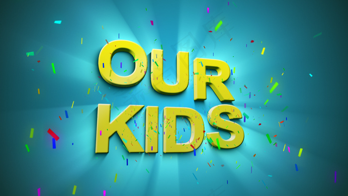 儿童聚会专用ae片头模板