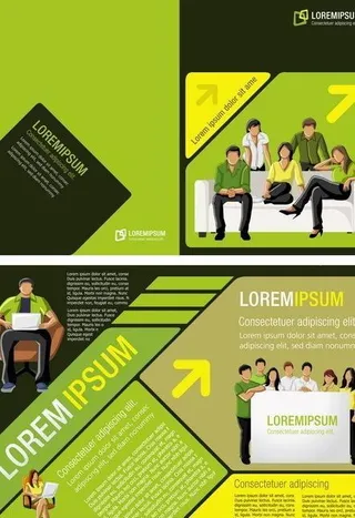 卡通商务团队图片