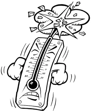 温度计天气预报矢量3