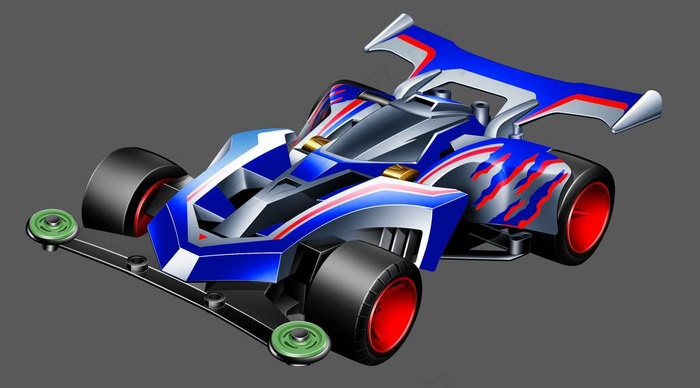 玩具 四驱车 喷画 高清 psd分...