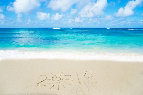 唯美海边背景图片