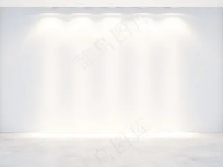 白色射灯背景墙