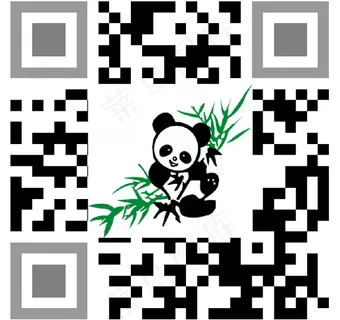 熊猫二维码邮票图片