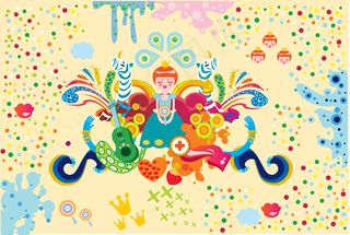 可爱潮流插画矢量素材