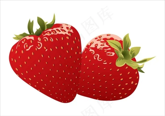 草莓ai矢量模版下载