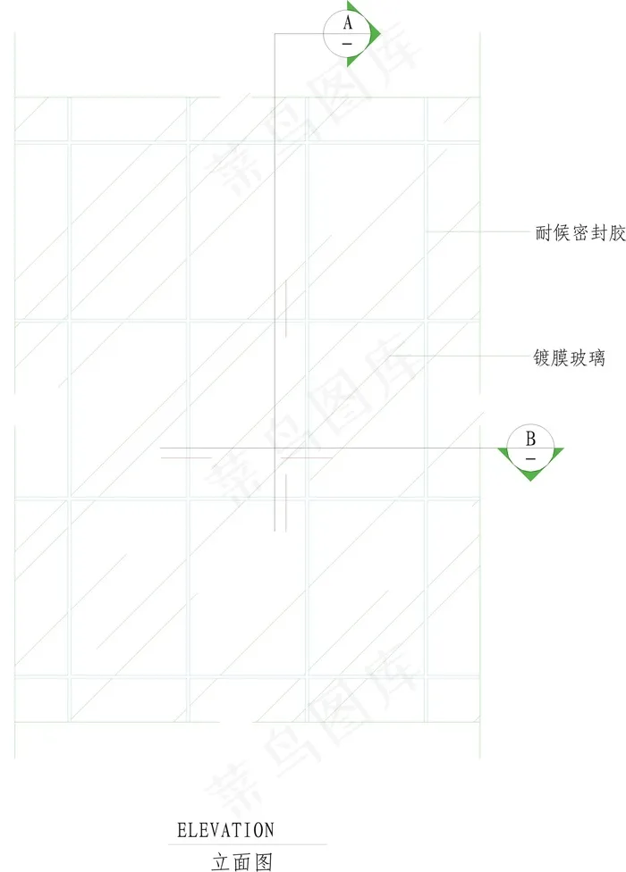 15套幕墙详细cad施工设计图纸