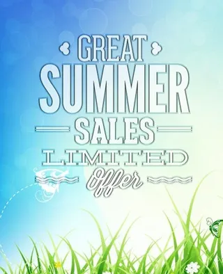 夏日海报背景图片