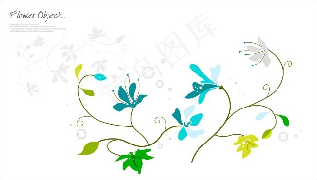 花纹花卉图案ai矢量模版下载