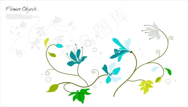 花纹花卉图案ai矢量模版下载