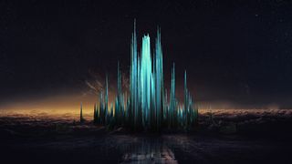 蓝色科幻幻想海报背景素材