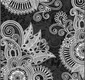 黑白欧式花纹 古典花纹图片