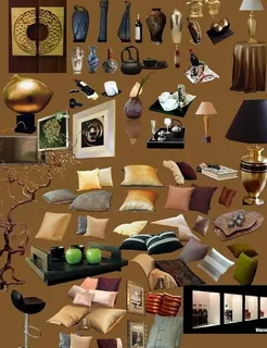 室内设计效果图ps后期贴图图片