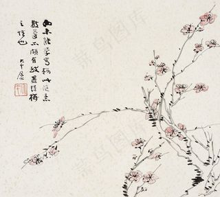 张大千 梅图片