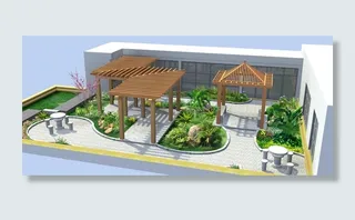 楼顶绿化景观图片