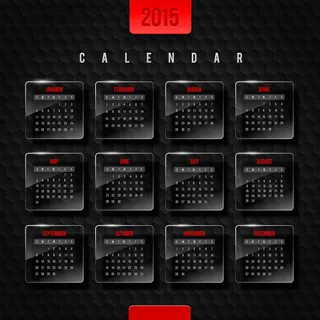 羊年水晶标签日历