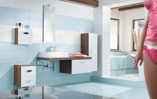 浴室卫生间瓷砖铺贴应用美图